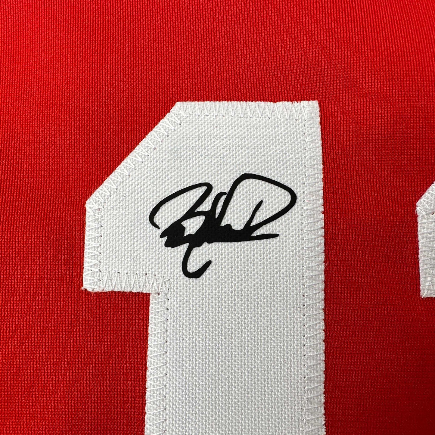 Facsimile Autographed Barry Larkin Cincinnati Red Reprint Laser Auto Baseball Jersey Size Men's XL
