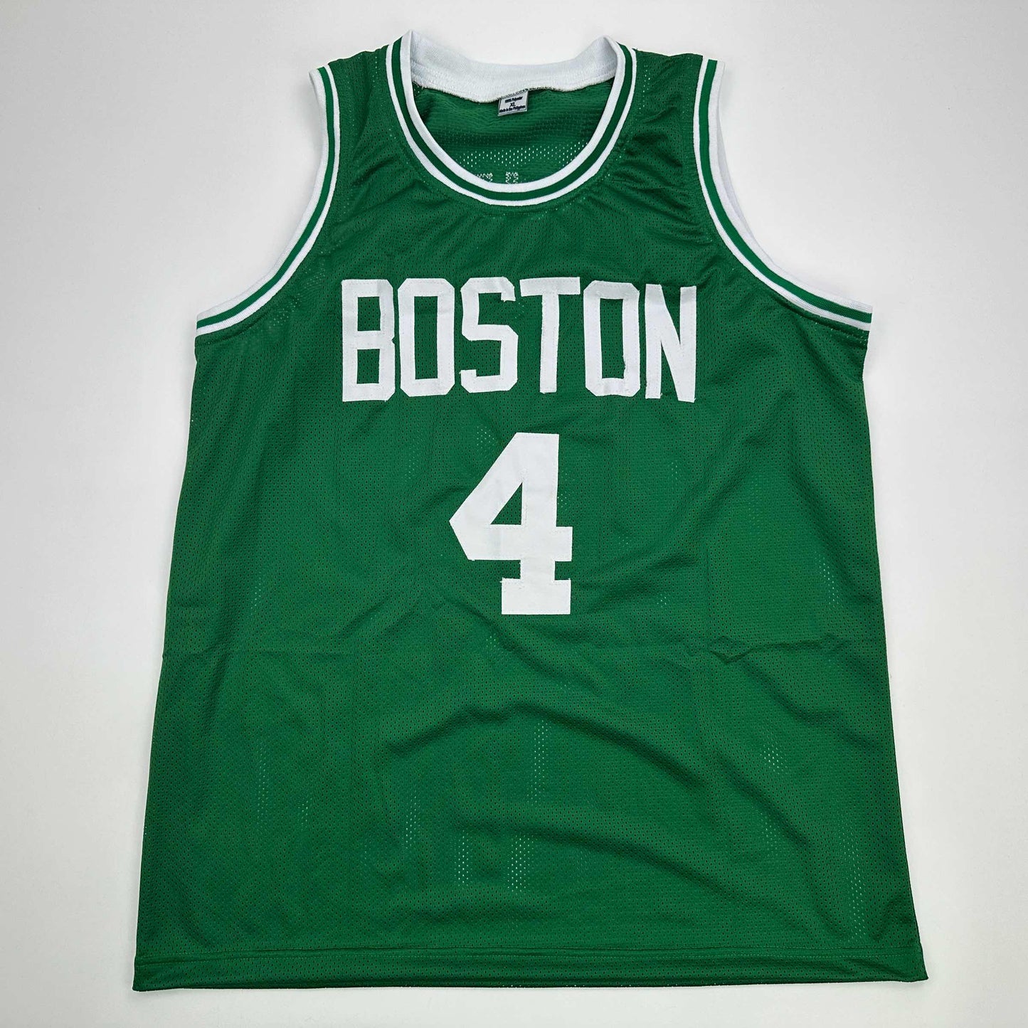 Facsimile Autographed Jrue Holiday Boston Green Reprint Laser Auto Basketball Jersey Size Men's XL