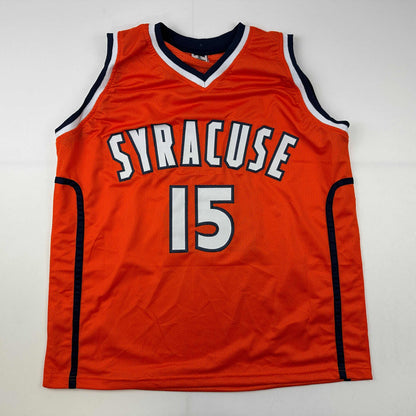 Facsimile Autographed Carmelo Anthony Syracuse Orange Reprint Laser Auto College Basketball Jersey Size Men's XL