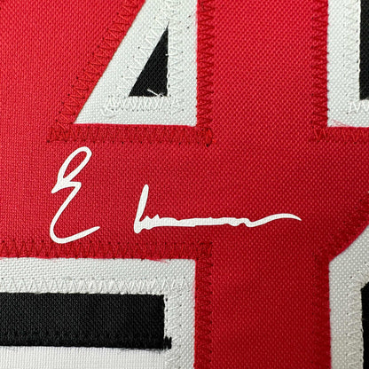 Facsimile Autographed Elly De La Cruz Cincinnati White Reprint Laser Auto Baseball Jersey Size Men's XL