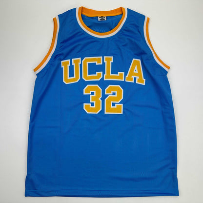 Facsimile Autographed Bill Walton UCLA Blue Reprint Laser Auto College Basketball Jersey Size Men's XL