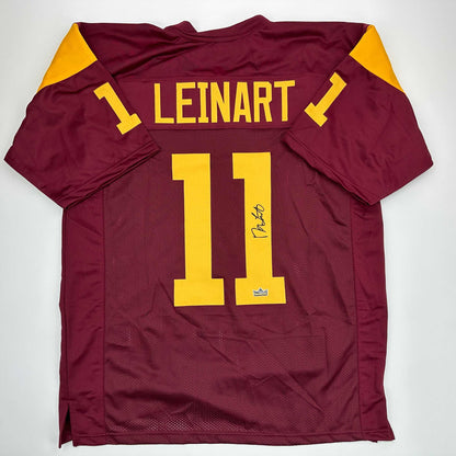 Facsimile Autographed Matt Leinart USC Maroon Reprint Laser Auto College Football Jersey Size Men's XL