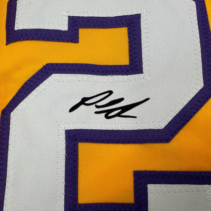 Facsimile Autographed Paul Skenes LSU Yellow Reprint Laser Auto College Baseball Jersey Size Men's XL