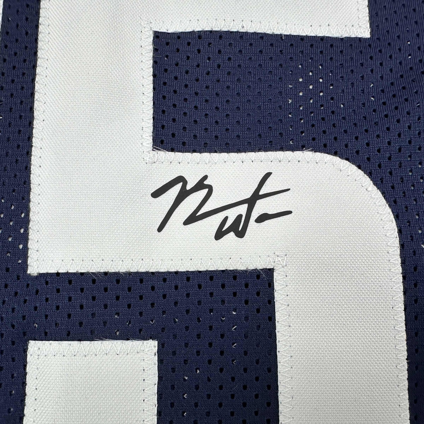 Facsimile Autographed Kemba Walker UConn Blue Reprint Laser Auto College Basketball Jersey Size Men's XL