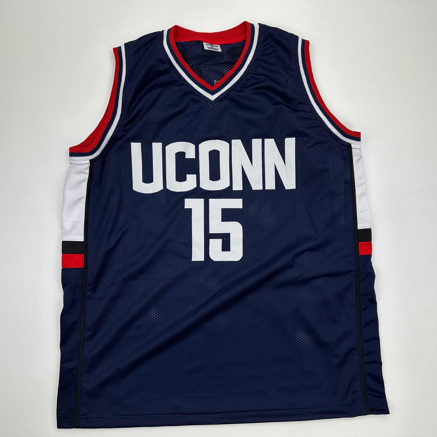 Facsimile Autographed Kemba Walker UConn Blue Reprint Laser Auto College Basketball Jersey Size Men's XL