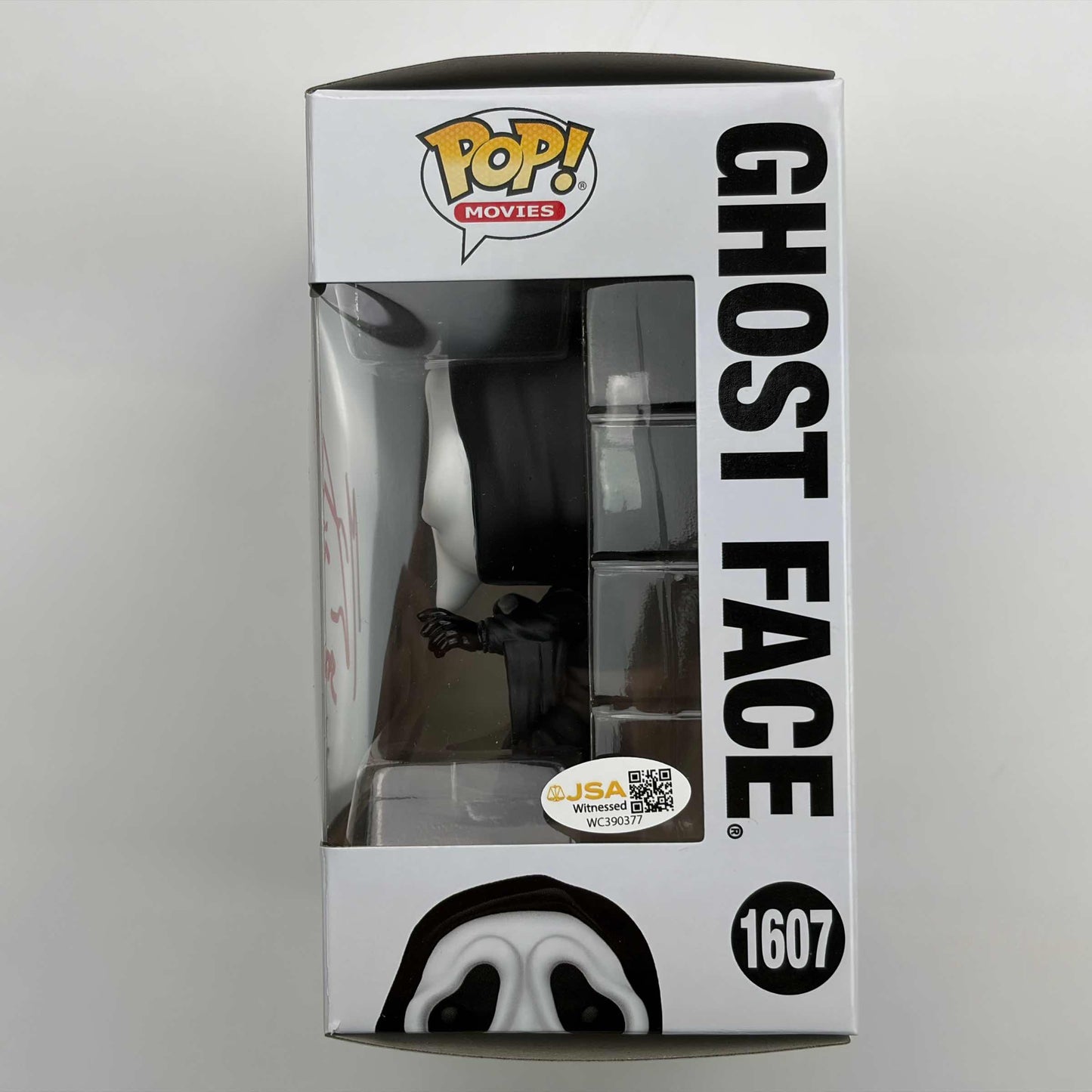 Autographed/Signed Matthew Lillard Inscribed Stu Ghostface Scream Funko Pop #1607 Movie Figurine Toy JSA COA