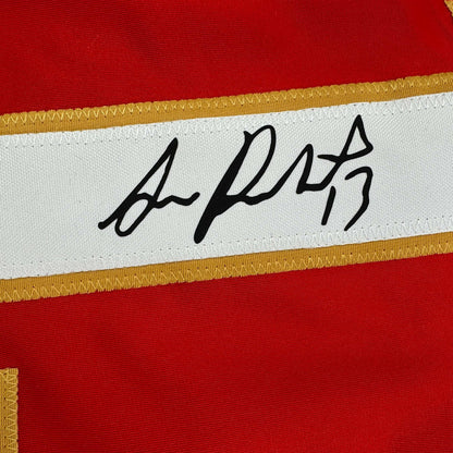 Facsimile Autographed Sam Reinhart Florida Red Reprint Laser Auto Hockey Jersey Size Men's XL
