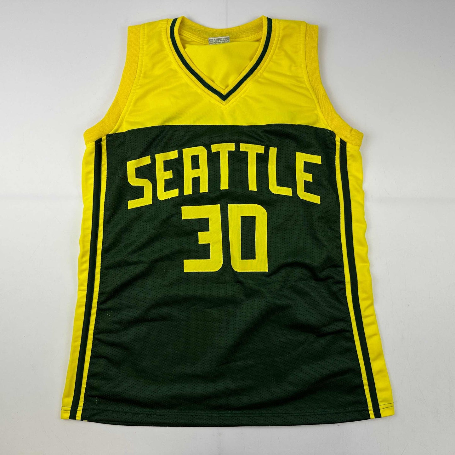 Facsimile Autographed Breanna Stewart Seattle Green Reprint Laser Auto Basketball Jersey Size Men's XL
