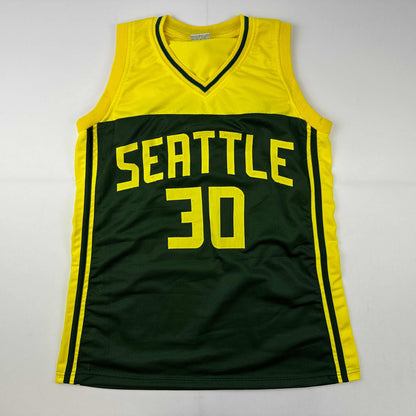 Facsimile Autographed Breanna Stewart Seattle Green Reprint Laser Auto Basketball Jersey Size Men's XL