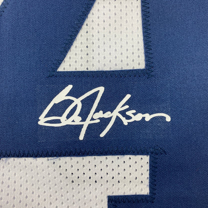 Facsimile Autographed Bo Jackson Auburn White Reprint Laser Auto College Football Jersey Size Men's XL