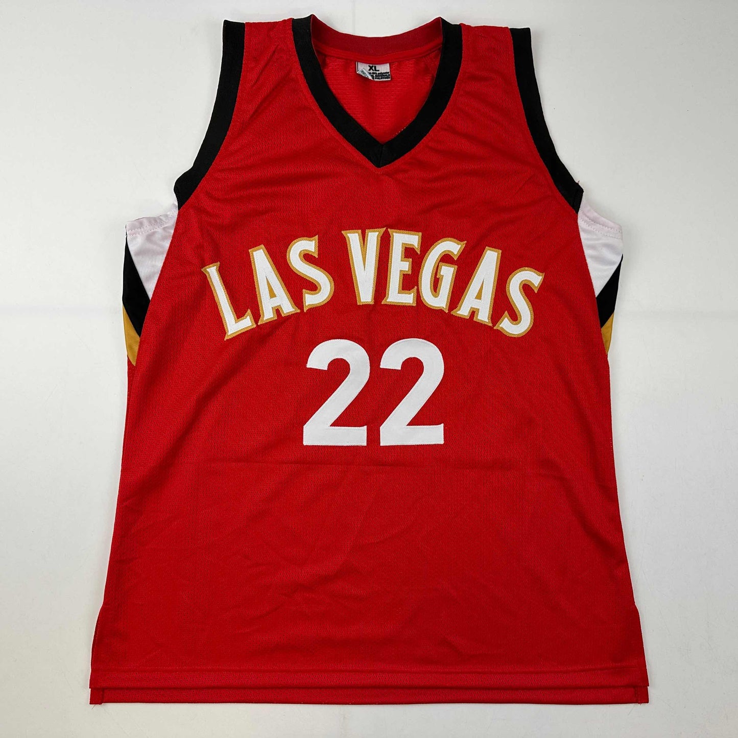 Facsimile Autographed A'ja Wilson Las Vegas Red Reprint Laser Auto Basketball Jersey Size Men's XL