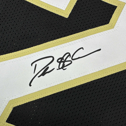 Facsimile Autographed Coach Prime Deion Sanders Colorado Black Reprint Laser Auto College Football Jersey Size Men's XL