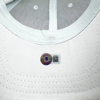 Autographed/Signed Carlos Alcaraz 2023-2024 White Wimbledon Hat Beckett BAS COA