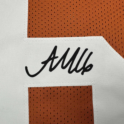 Facsimile Autographed Arch Manning Texas Orange Reprint Laser Auto College Football Jersey Size Men's XL