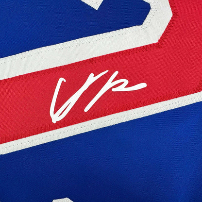 Facsimile Autographed Adam Fox New York Blue Reprint Laser Auto Hockey Jersey Size Men's XL
