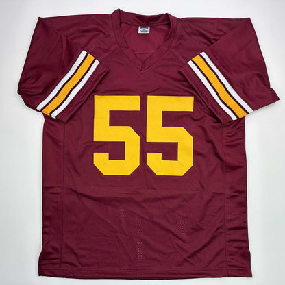 Facsimile Autographed Junior Seau USC Maroon Reprint Laser Auto College Football Jersey Size Men's XL
