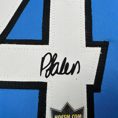 Facsimile Autographed Phil Foden Manchester City Blue Reprint Laser Auto Soccer Jersey Size Men's XL