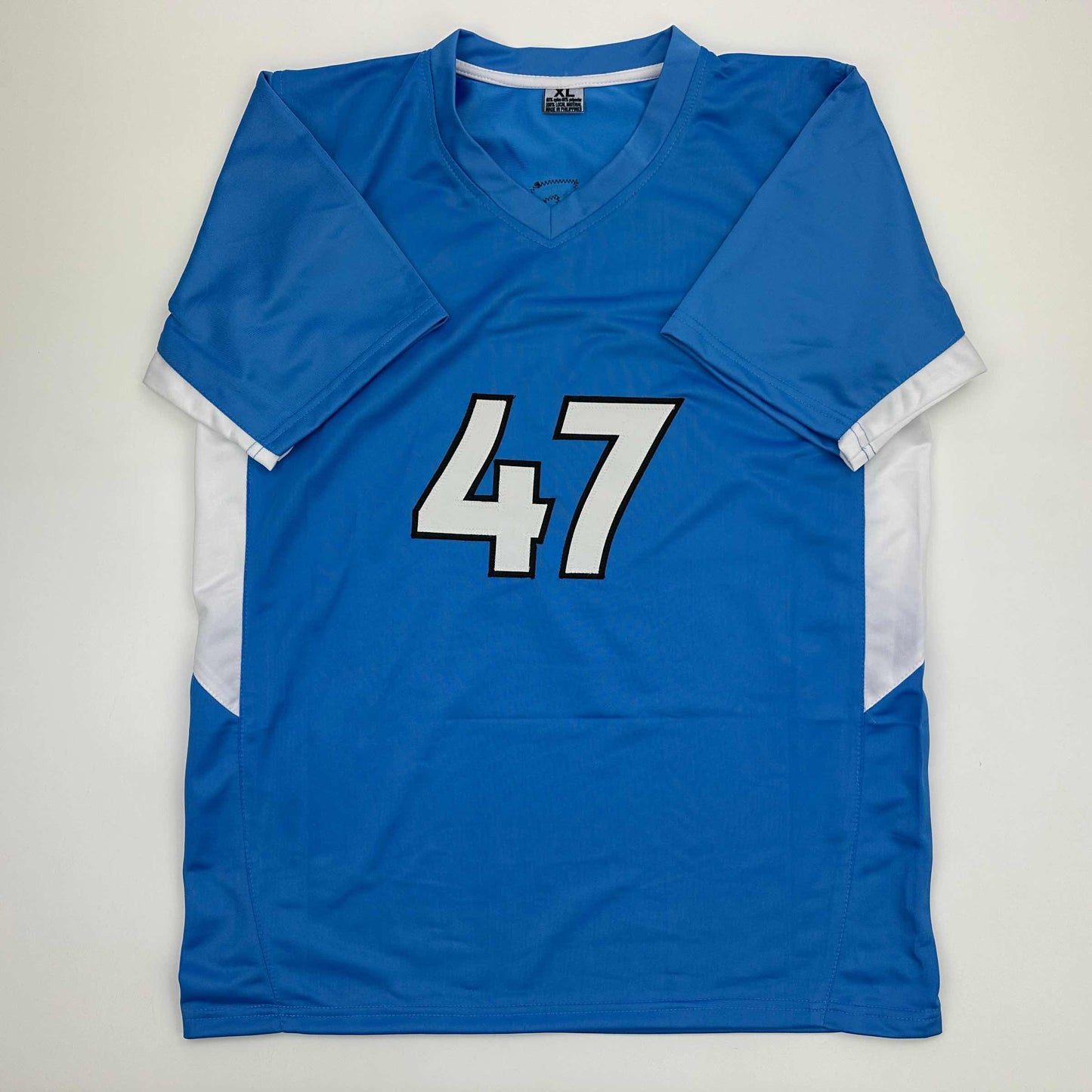 Facsimile Autographed Phil Foden Manchester City Blue Reprint Laser Auto Soccer Jersey Size Men's XL