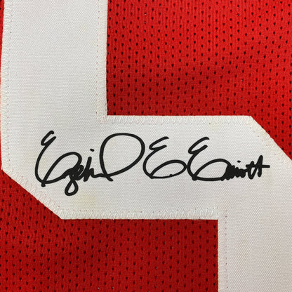 Facsimile Autographed Ezekiel Elliott Ohio State Red Reprint Laser Auto College Football Jersey Size Men's XL