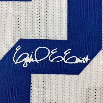 Facsimile Autographed Ezekiel Elliott Dallas White Reprint Laser Auto Football Jersey Size Men's XL