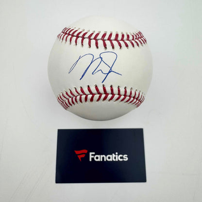 Autographed/Signed Mike Trout Rawlings Official Major League Baseball ROML Fanatics COA