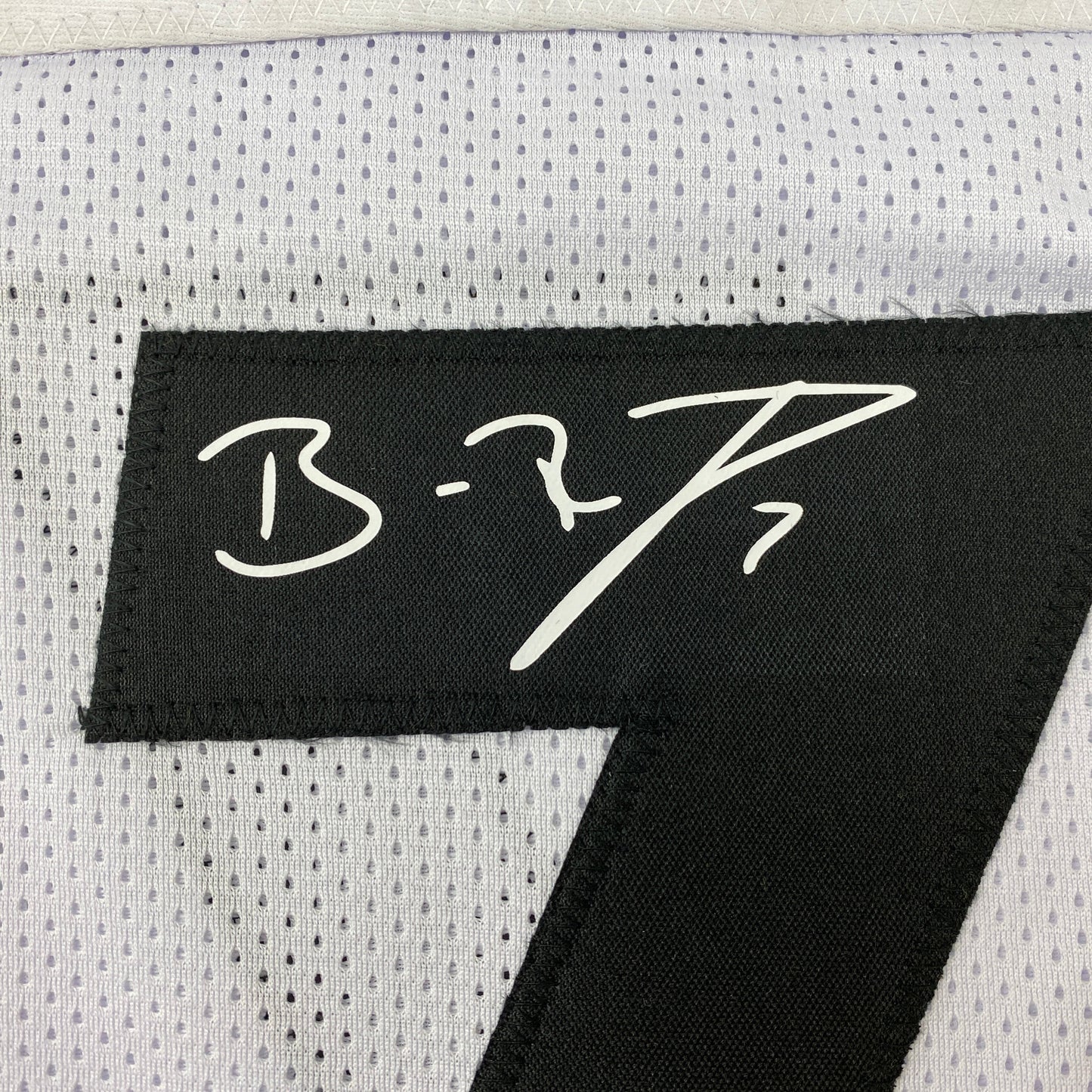 Facsimile Autographed Ben Roethlisberger Pittsburgh White Reprint Laser Auto Football Jersey Size Men's XL
