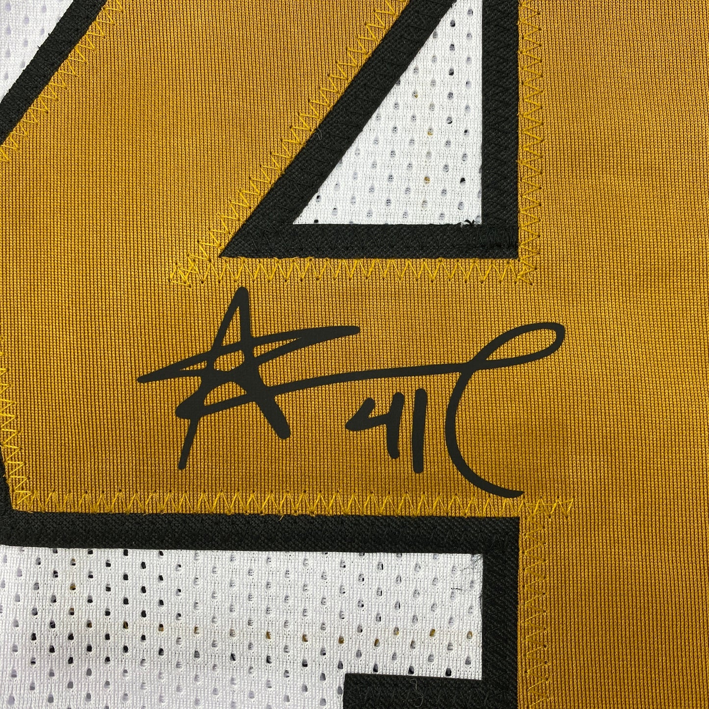 Facsimile Autographed Alvin Kamara New Orleans Color Rush Reprint Laser Auto Football Jersey Size Men's XL