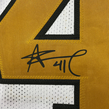 Facsimile Autographed Alvin Kamara New Orleans Color Rush Reprint Laser Auto Football Jersey Size Men's XL