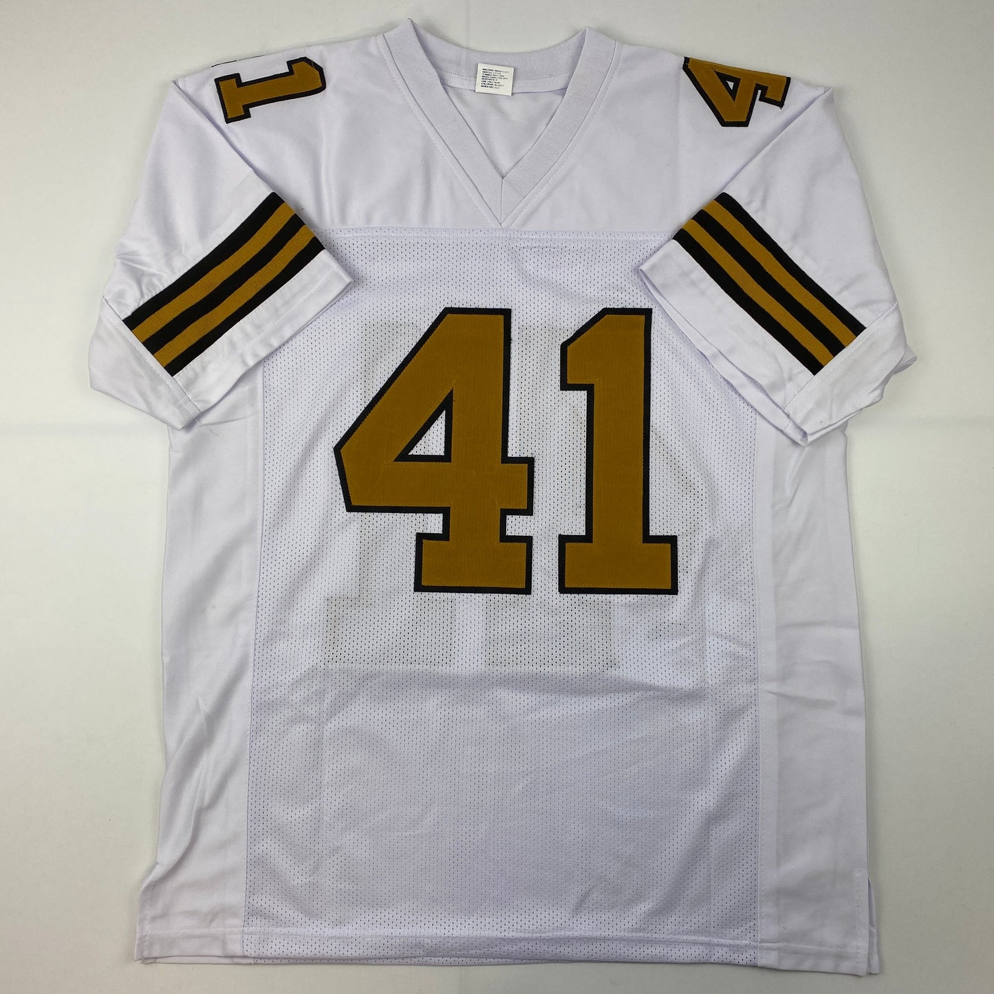 Facsimile Autographed Alvin Kamara New Orleans Color Rush Reprint Laser Auto Football Jersey Size Men's XL