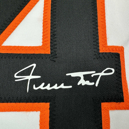 Facsimile Autographed Willie Mays San Francisco White Reprint Laser Auto Baseball Jersey Size Men's XL