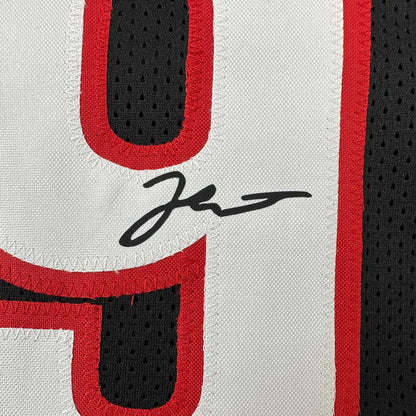 Facsimile Autographed Jerami Grant Portland Black Reprint Laser Auto Basketball Jersey Size Men's XL