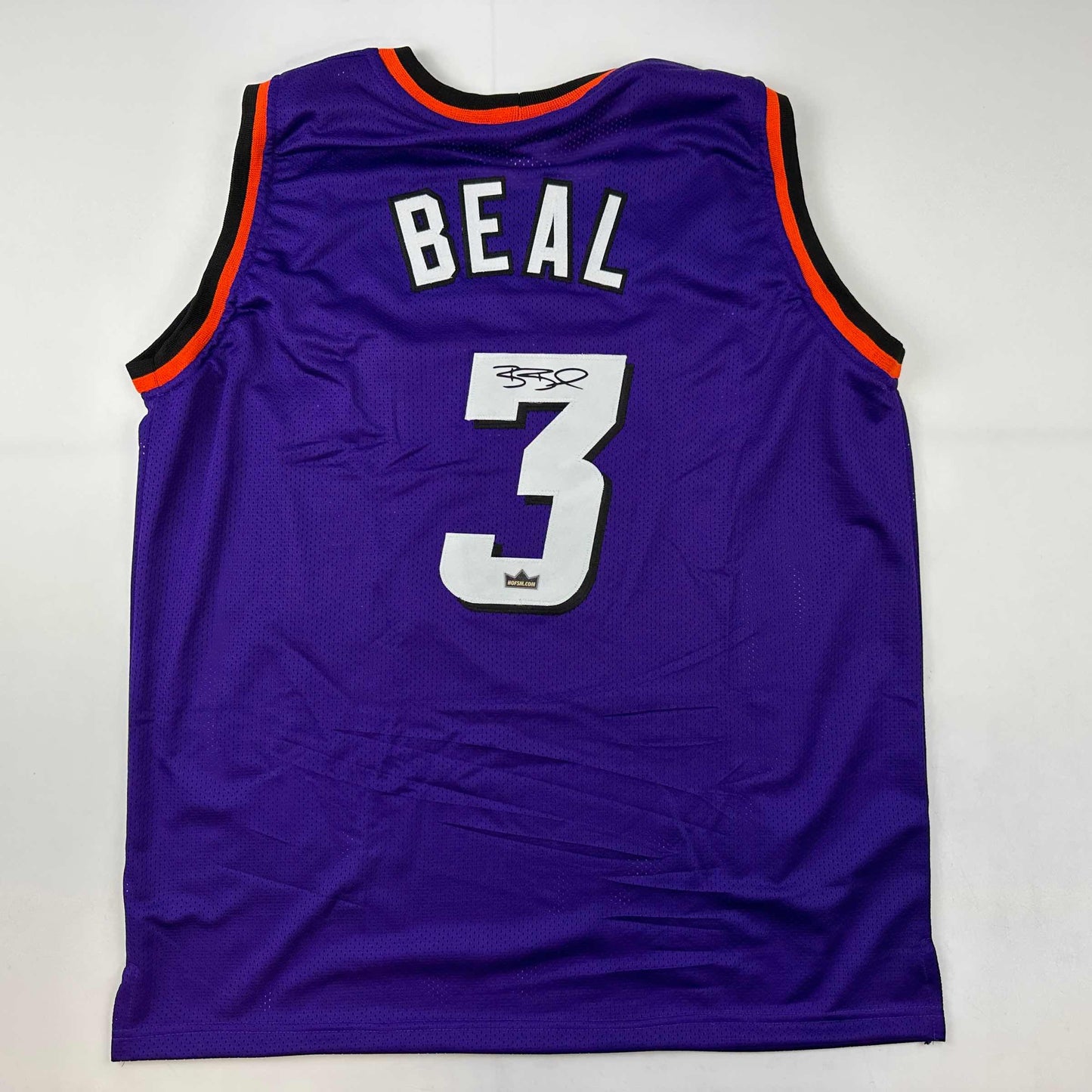 Facsimile Autographed Bradley Beal Phoenix Purple Reprint Laser Auto Basketball Jersey Size Men's XL