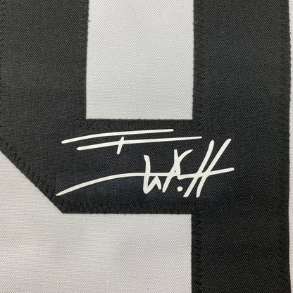 Facsimile Autographed T.J. TJ Watt Pittsburgh Bumble Bee Reprint Laser Auto Football Jersey Size Men's XL