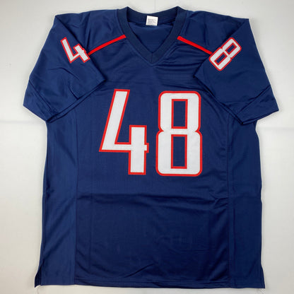 Facsimile Autographed Rob Gronk Gronkowski Arizona Blue Reprint Laser Auto College Football Jersey Size Men's XL