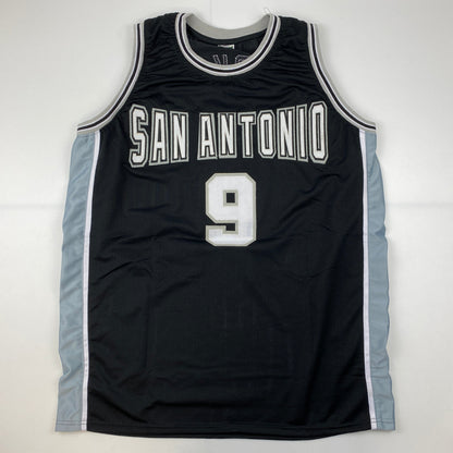 Facsimile Autographed Tony Parker San Antonio Black Reprint Laser Auto Basketball Jersey Size Men's XL