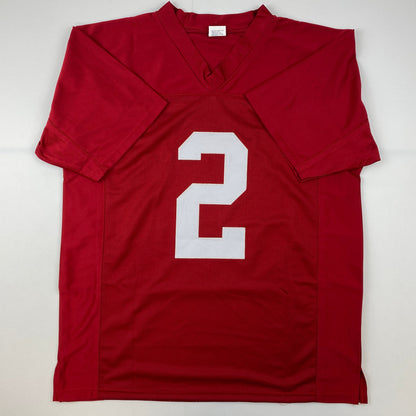 Facsimile Autographed Derrick Henry Alabama Red Reprint Laser Auto College Football Jersey Size Men's XL