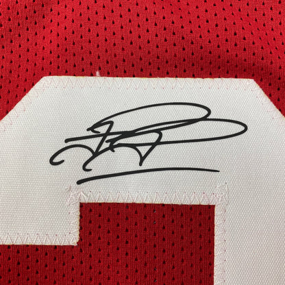 Facsimile Autographed Tua Tagovailoa Alabama Red Reprint Laser Auto College Football Jersey Size Men's XL