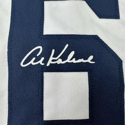 Facsimile Autographed Al Kaline Detroit White Reprint Laser Auto Baseball Jersey Size Men's XL