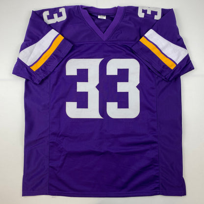 Facsimile Autographed Dalvin Cook Minnesota Purple Reprint Laser Auto Football Jersey Size Men's XL