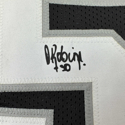 Facsimile Autographed David Robinson San Antonio Black Reprint Laser Auto Basketball Jersey Size Men's XL