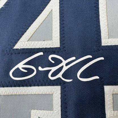 Facsimile Autographed Gerrit Cole New York Grey Reprint Laser Auto Baseball Jersey Size Men's XL