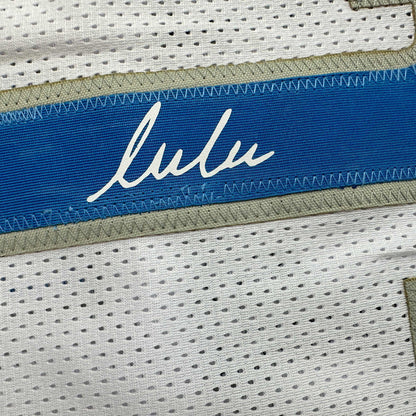 Facsimile Autographed Luka Doncic Dallas White Reprint Laser Auto Basketball Jersey Size Men's XL