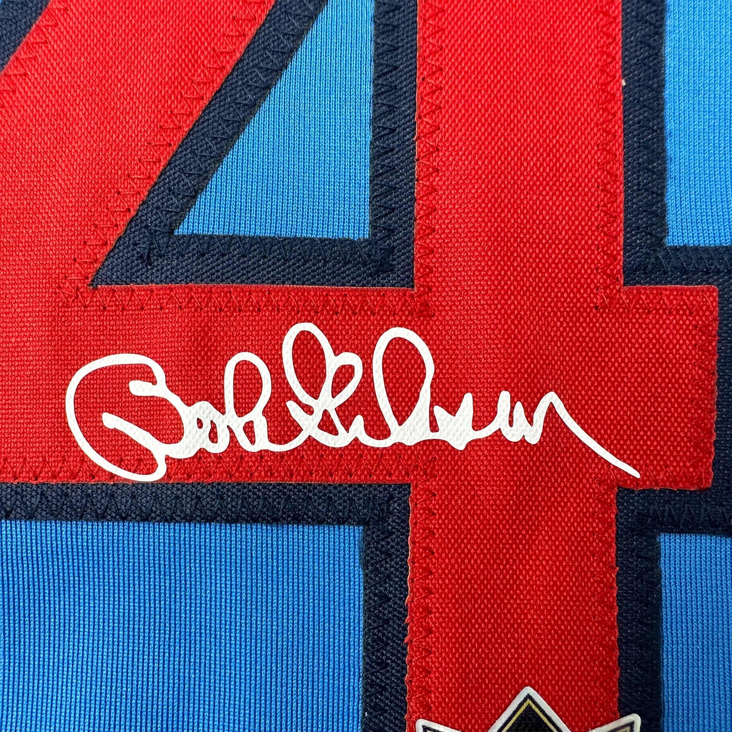 Facsimile Autographed Bob Gibson St. Louis Blue Reprint Laser Auto Baseball Jersey Size Men's XL