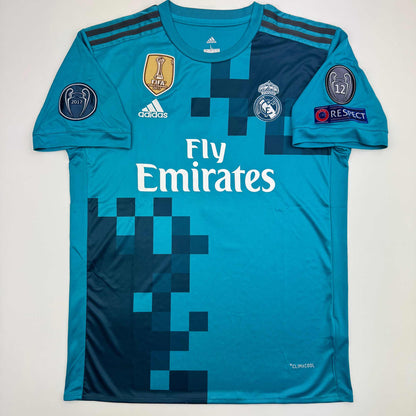 Autographed/Signed Cristiano Ronaldo Real Madrid Blue Soccer Jersey Beckett BAS COA