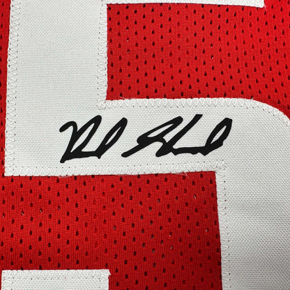 Facsimile Autographed Reed Sheppard Houston Red Reprint Laser Auto Basketball Jersey Size Men's XL