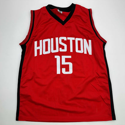 Facsimile Autographed Reed Sheppard Houston Red Reprint Laser Auto Basketball Jersey Size Men's XL