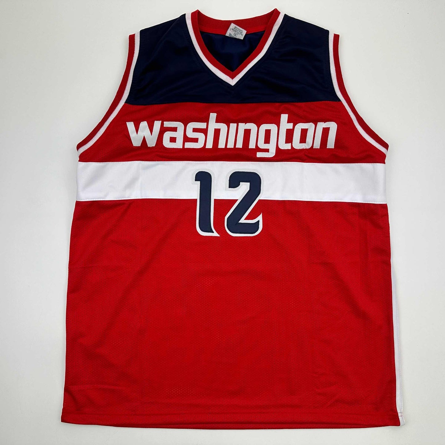 Facsimile Autographed Alexandre Sarr Washington Red Reprint Laser Auto Basketball Jersey Size Men's XL