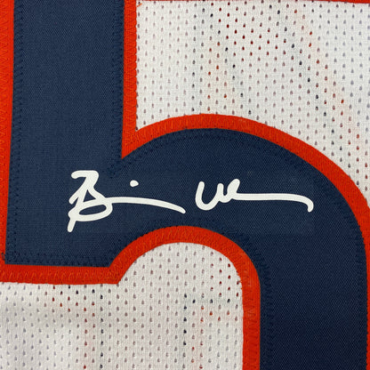 Facsimile Autographed Brian Urlacher Chicago White Reprint Laser Auto Football Jersey Size Men's XL