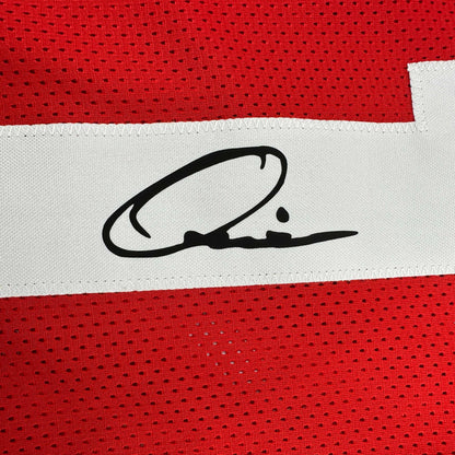 Facsimile Autographed Quinshon Judkins Ohio State Red Reprint Laser Auto College Football Jersey Size Men's XL