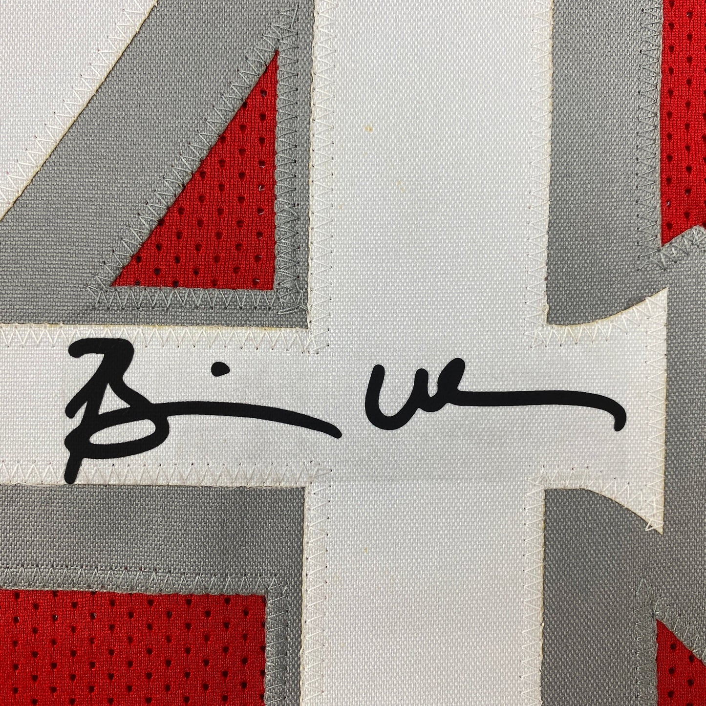 Facsimile Autographed Brian Urlacher New Mexico Red Reprint Laser Auto College Football Jersey Size Men's XL